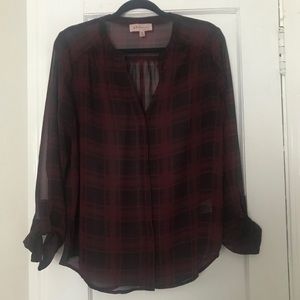 Philosophy Long Sleeved Patterned Blouse